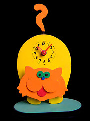Image showing Cat clock
