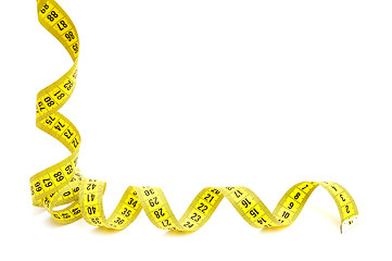 Image showing Yellow measuring tape 