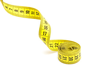 Image showing Yellow measuring tape