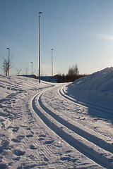 Image showing Skiing track