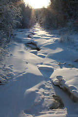 Image showing Frozen river