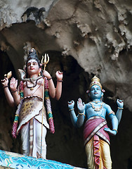 Image showing Batu caves statues