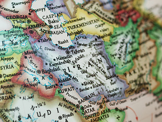 Image showing Iran Iraq map