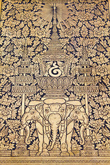 Image showing Traditional Thai style painting art