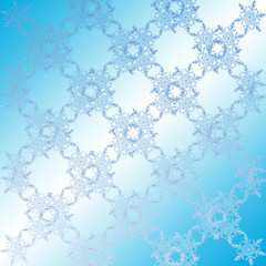 Image showing Texture of beautiful snowflakes background 