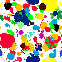 Image showing  ink splats pattern in colors