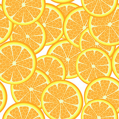 Image showing seamless oranges