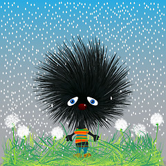 Image showing sad hedgehod 