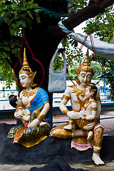 Image showing Deva in traditional Thai style decoration 