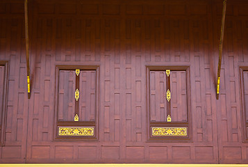 Image showing Traditional Thai style window 