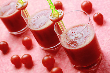 Image showing Fresh tomato juice