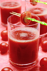 Image showing Fresh tomato juice