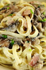 Image showing Fettucini Carbonara