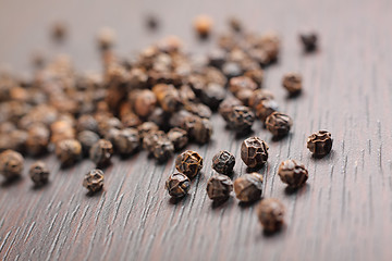 Image showing Black peppercorns