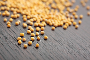 Image showing White mustard seeds