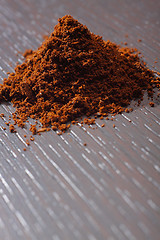 Image showing Pile of ground coffee