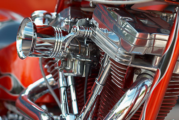 Image showing V-2 bike engine