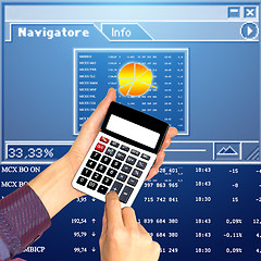 Image showing datasheet currency tender upon finance market