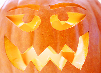 Image showing funny Halloween pumpkin