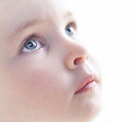 Image showing Child's face close up