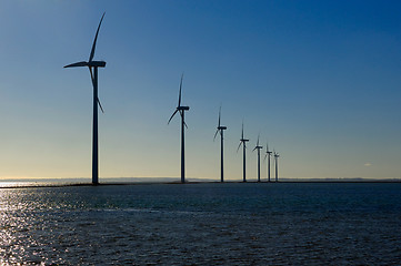 Image showing Wind power stations