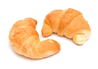 Image showing Two croissants