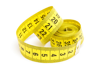 Image showing Yellow measuring tape 