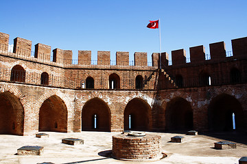 Image showing Red Tower in Alanya