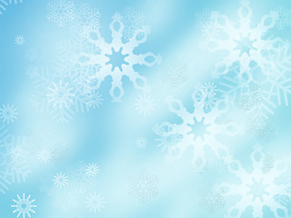 Image showing Snowflake background