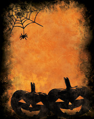 Image showing Halloween pumpkins background