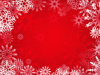 Image showing Snowflake frame