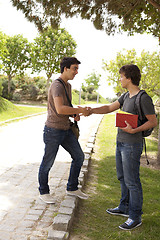 Image showing Student handshake