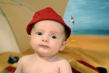 Image showing Baby At The Beach