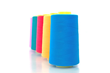 Image showing A number of colored thread