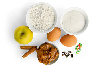 Image showing A set of products for pie