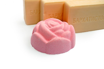 Image showing Bath salt and soap