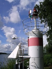 Image showing Small Swedish lighthouse