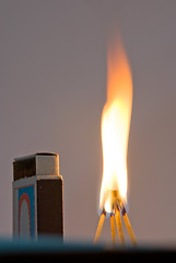 Image showing Fire concept with matches