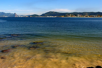 Image showing Tranquil Beach view in Niteroi, Rio de Janeiro, Brazil