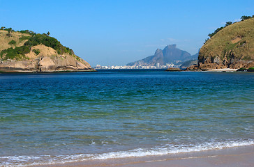 Image showing Copacabana beach view from Niteroi