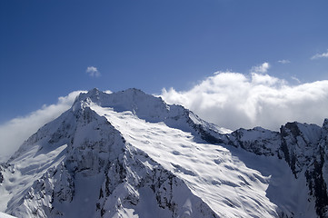 Image showing High mountains. Caucasus, Dombay.