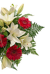 Image showing Detail of bouquet of flowers