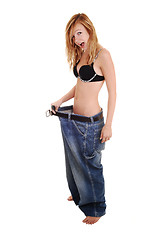 Image showing Girl lost lots weight.