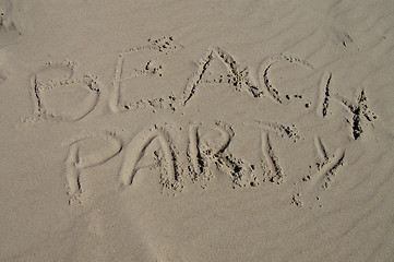 Image showing Beachparty