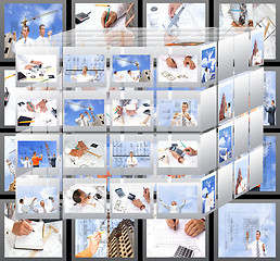 Image showing photo assortment in designing technollogy