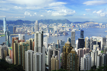 Image showing Hong Kong view from the peak