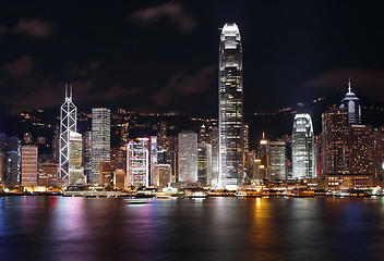 Image showing Hong Kong skyline at night