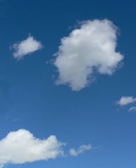 Image showing Clouds in the blue