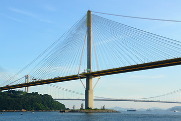 Image showing Ting Kau Bridge in Hong Kong