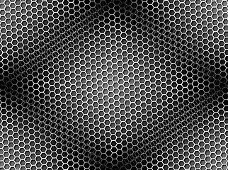 Image showing Honeycomb Background Seamless BW